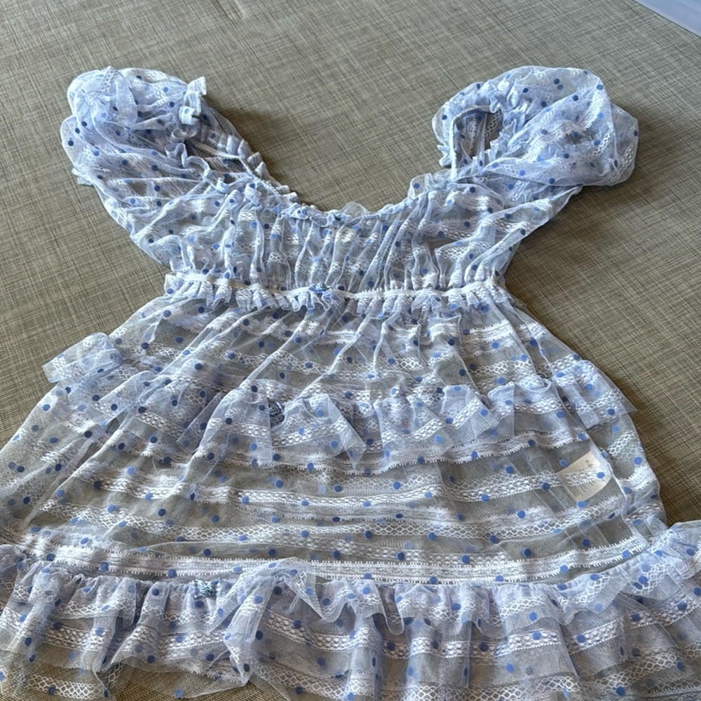 Sheer adorable polka dot dress!
